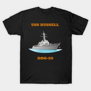 Russell DDG-59 Destroyer Ship T-Shirt